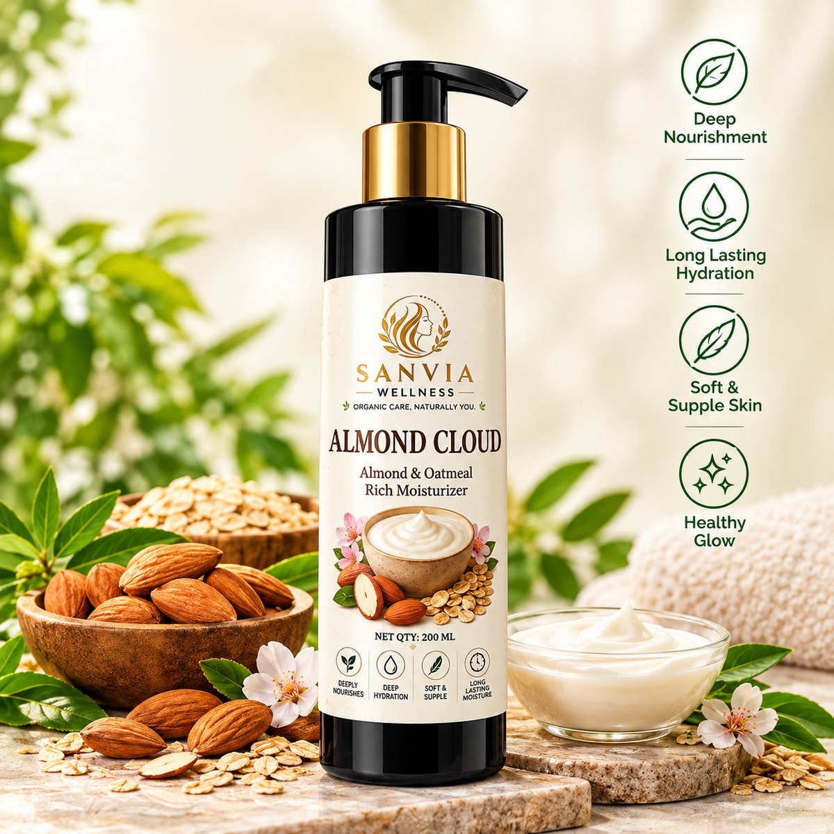 Almond Cloud – Almond & Oatmeal Rich Moisturizer