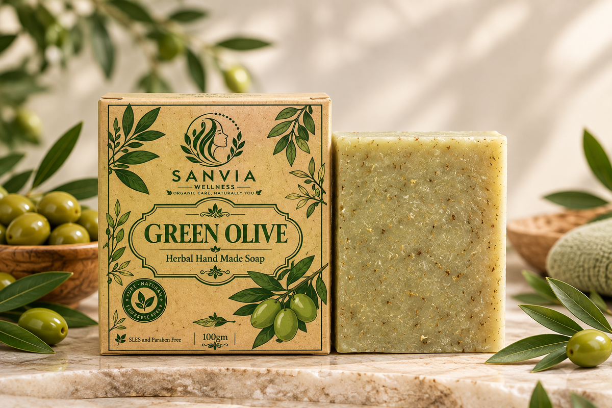 Olive Oil Handmade Soap Bar – Nourishing Natural Bathing Bar 100g