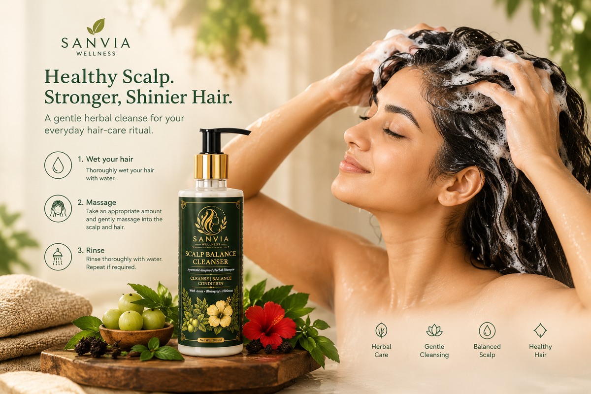 Scalp Balance Cleanser – Ayurvedic Inspired Herbal Shampoo