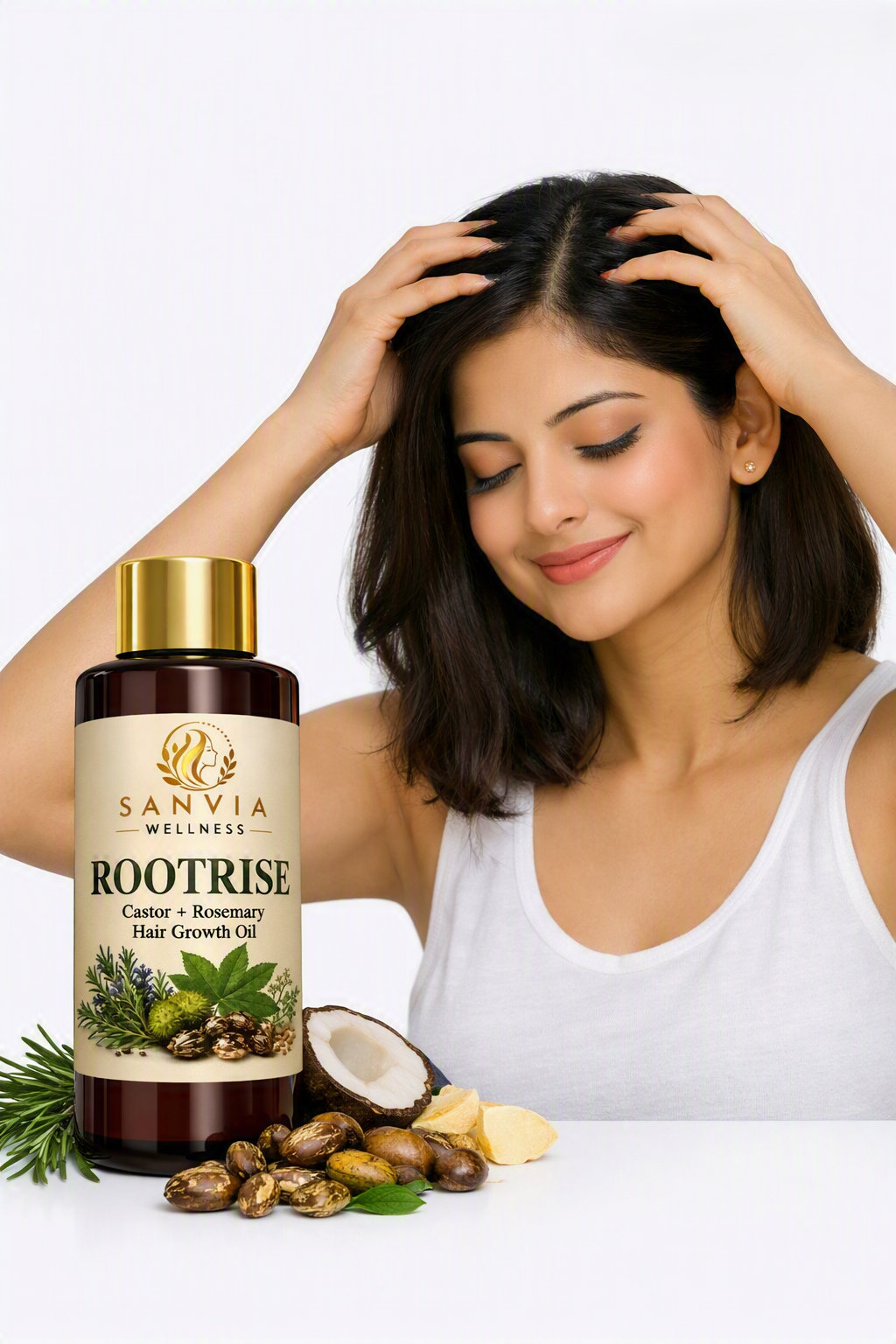 ROOTRISE – Castor + Rosemary Hair Growth Oil