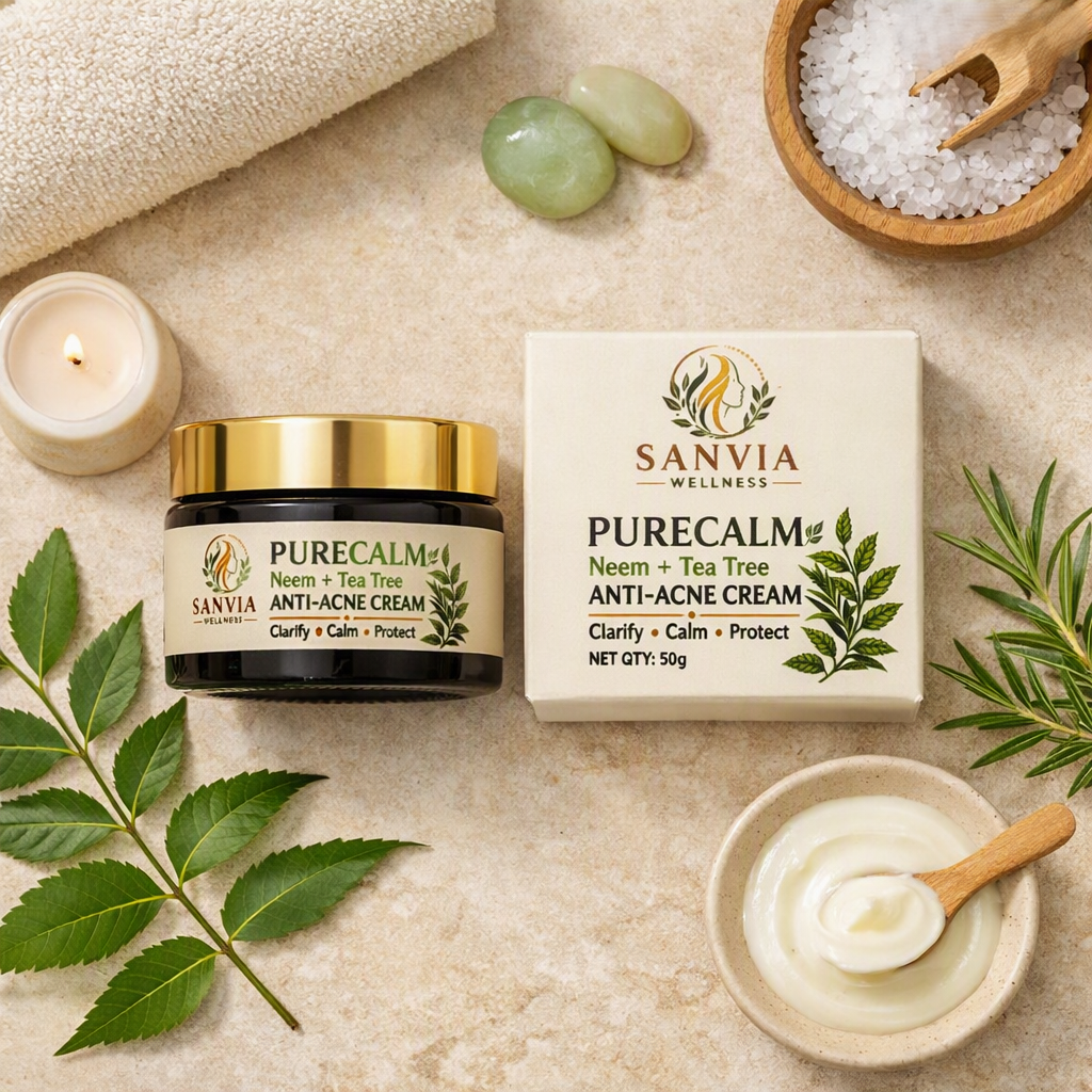 PURECALM- Neem + Tea Tree Anti-Acne Cream