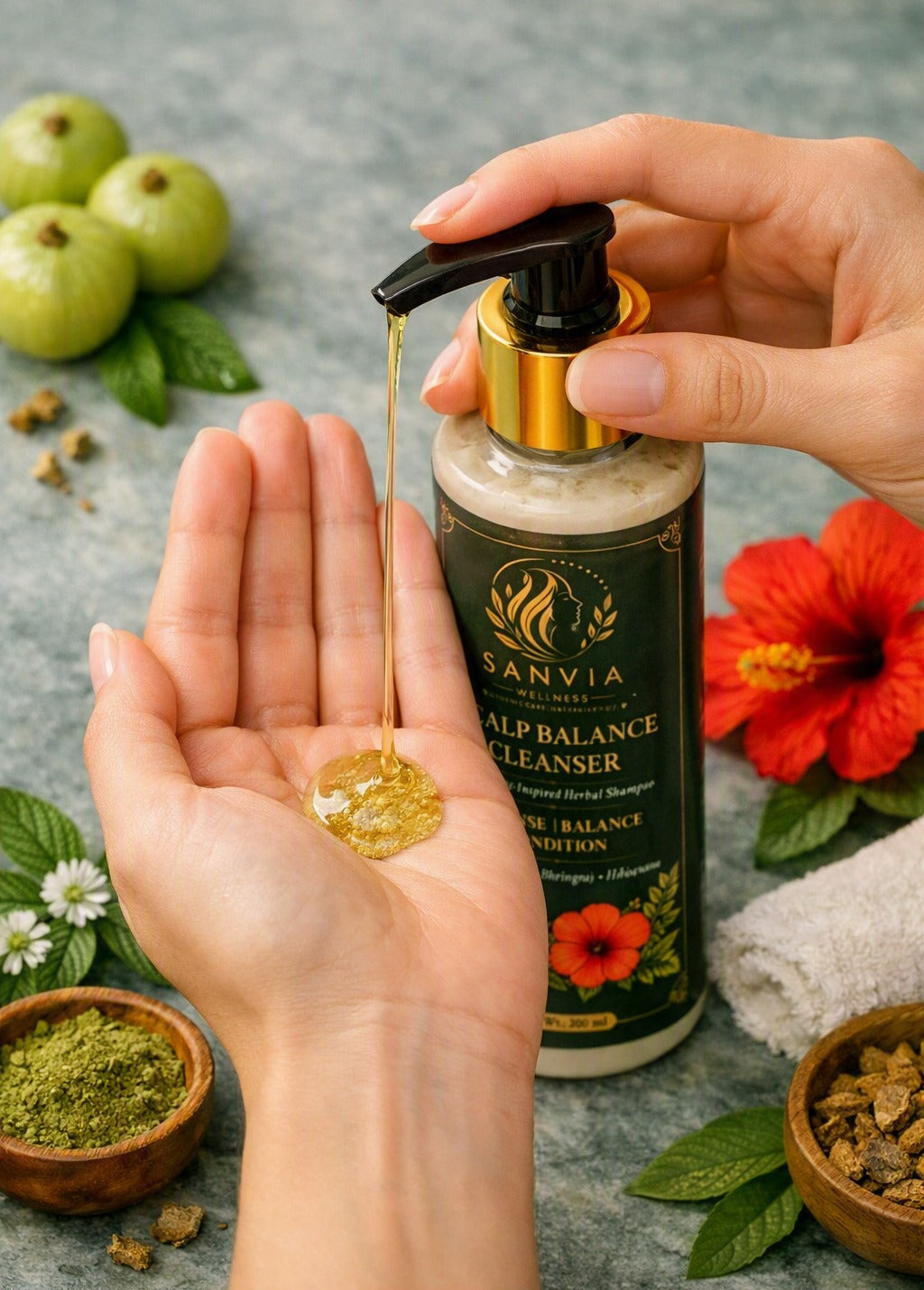 Scalp Balance Cleanser – Ayurvedic Inspired Herbal Shampoo
