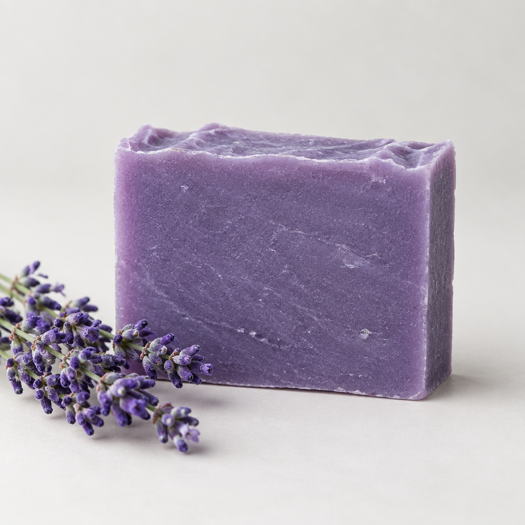 Lavender Handmade Soap Bar – Relaxing & Nourishing Bathing Bar 100g