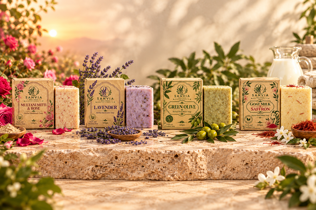 Sanvia Wellness – 4 Soaps Banner