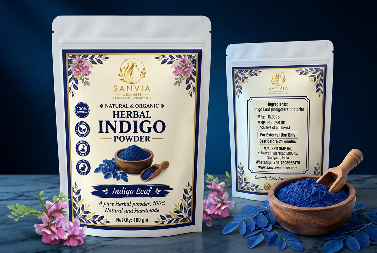 Herbal Indigo Powder – 100% Natural & Handmade | 100g