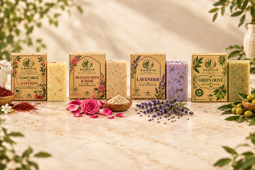 Sanvia Wellness Soap Collection – Pack of 4