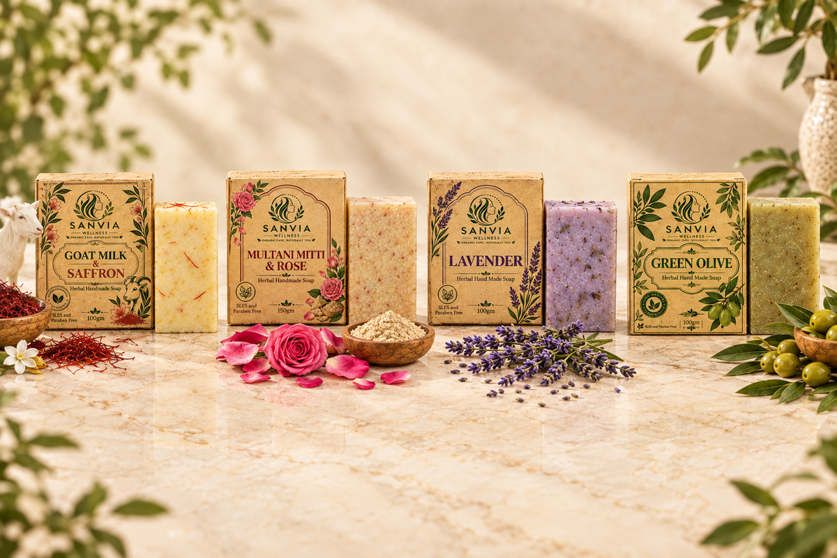 Sanvia Wellness Soap Collection – Pack of 4